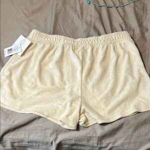 Beyond Yoga Off-White Athletic Shorts